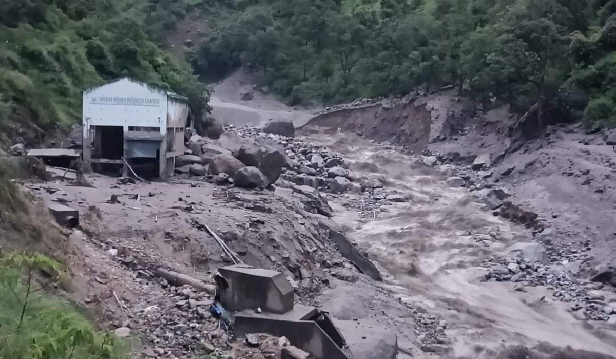 A scene after cloudburst at Shamej in Rampur in Himachal's Shimla district | PTI
